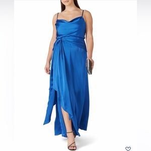 FAME AND PARTNERS The Anita Royal Blue Evening Gown